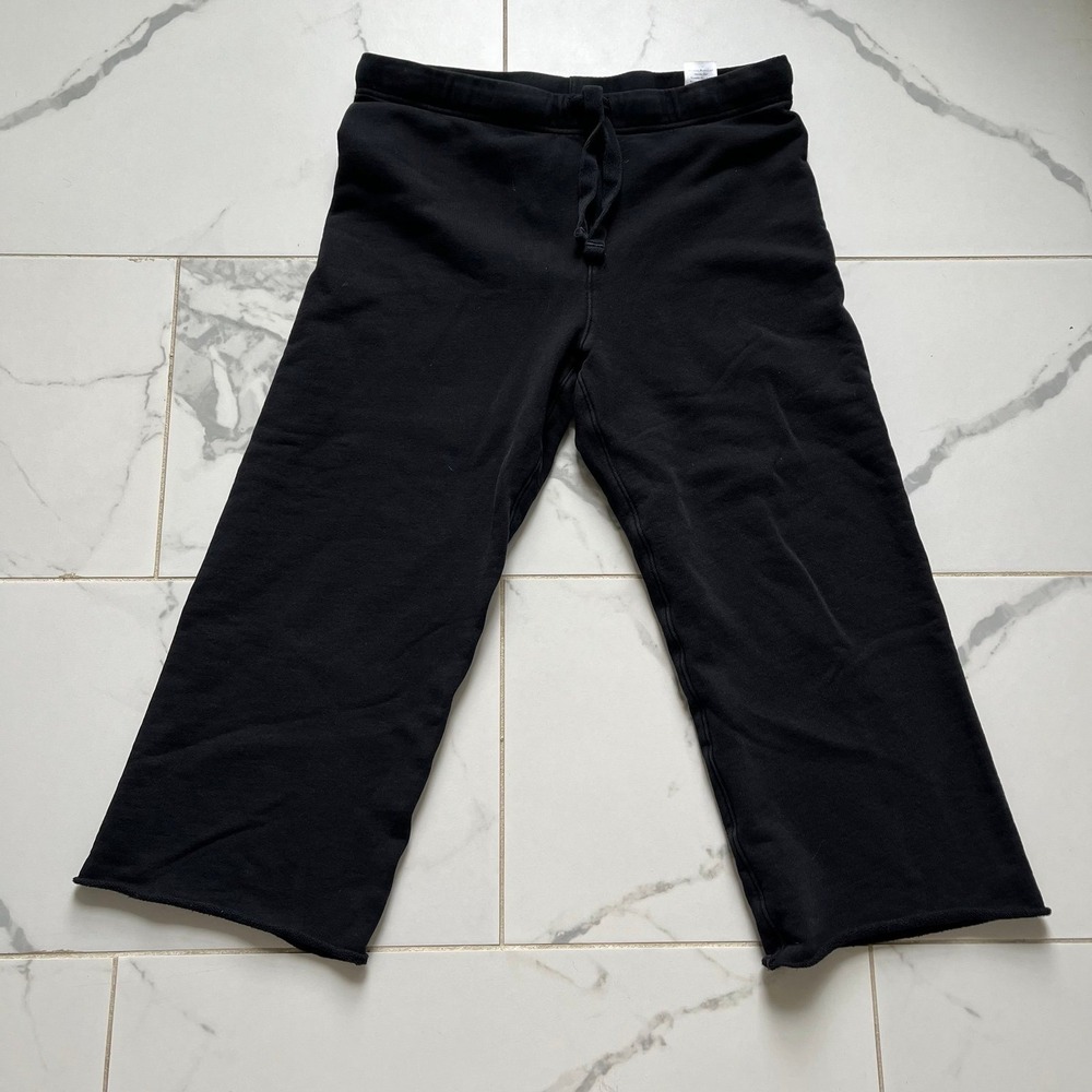 Frank & Eileen Catherine Favorite Crop Sweatpants black sz medium